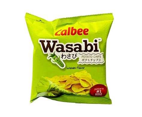 Calbee Wasabi Flavor Potato Chips 28g