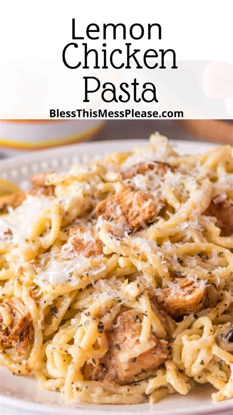 Lemon Chicken Pasta Bless This Mess