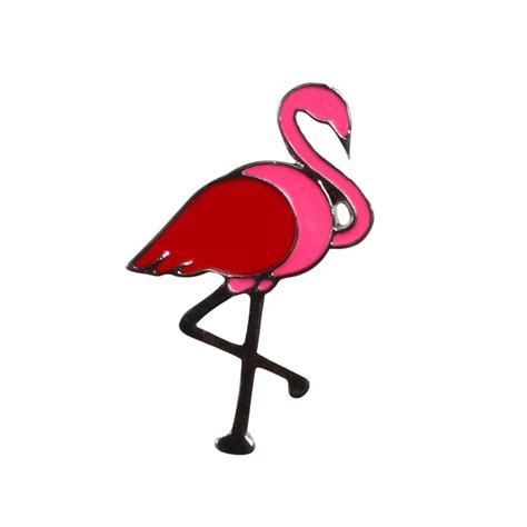 Pink Flamingo Enamel Pin Distinct Pins