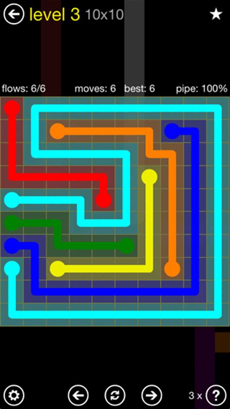 Flow Free Solutions - Flow Extreme2 Pack Set 10x10 Level 3