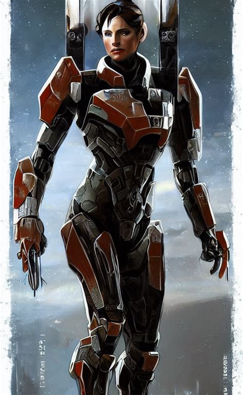 Krea Ai A Mass Effect Halo Costume Design Concept Art Cype