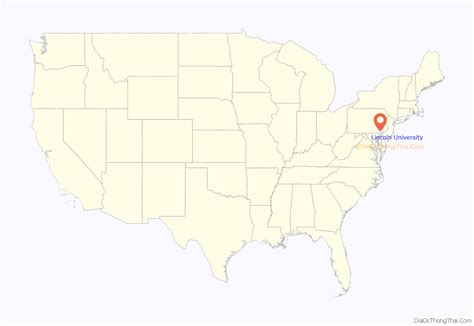 Map of Lincoln University CDP