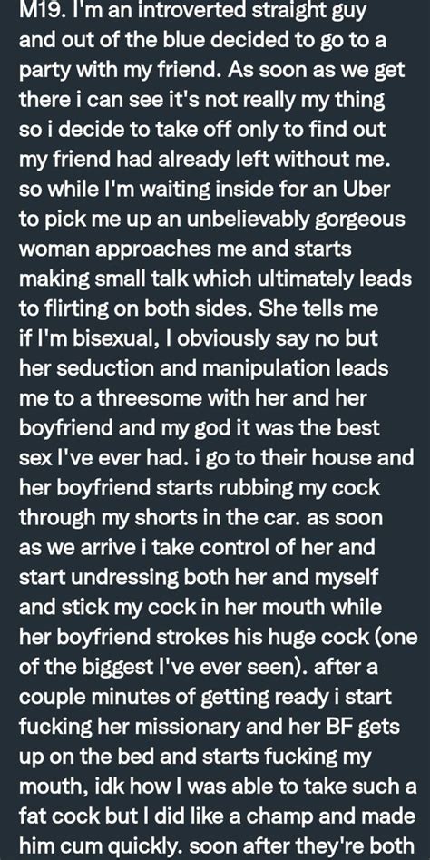 Pervconfession On Twitter He Had A Threesome With A Couple