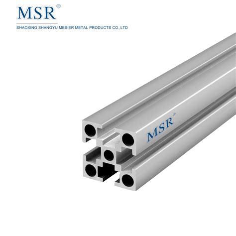 Silver Anodized Aluminium Alloy X Mm T Slotted Industrial Profile