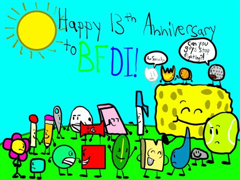 Happy 13th Anniversary To Bfdi By Kazukitoons200 On Deviantart