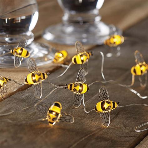 Mainstays Ft Bumble Bee Indoor Led Fairy String Lights With Battery