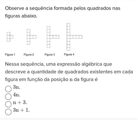 Observe A Sequ Ncia Das Figuras Abaixo