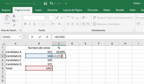 Como Calcular Porcentagem No Excel