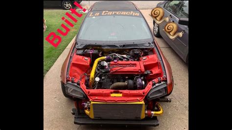 Built Boosted B Vtec First Start Drive Youtube