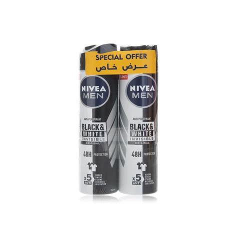 Nivea Men Black And White Invisible Original Deodorant Spray Ml