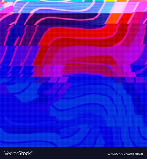 Glitch art background Royalty Free Vector Image