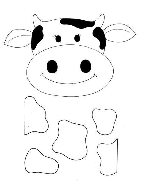 Cow template printable