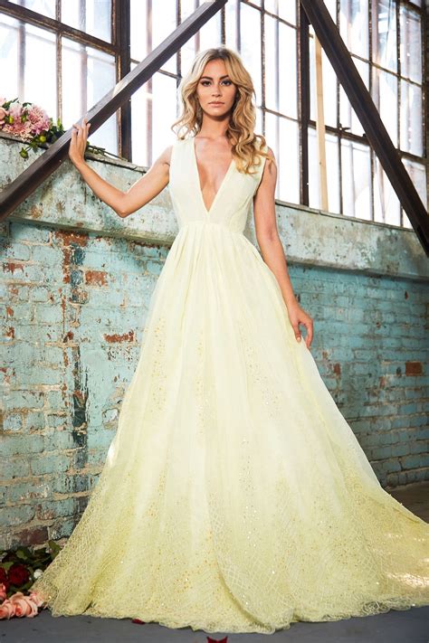 wedding gowns yellow 11