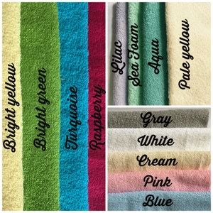 Bikini Wet Bag Personalized Terry Cloth Zipper Closure Etsy