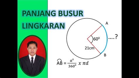 Cara Mencari Panjang Busur Lingkaran Youtube