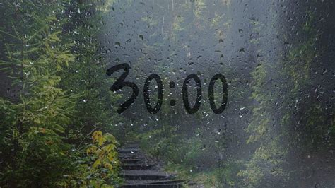 30 Minute timer with rain sounds - YouTube