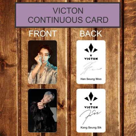 Jual Photocard Victon Continuous Album Unoff Shopee Indonesia