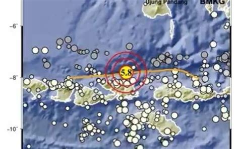 Bmkg Gempa M58 Di Bima Akibat Aktivitas Sesar Naik Busur Belakang