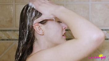 Gorgeous Brunette Model Caress Her Body In The Shower Xnxx