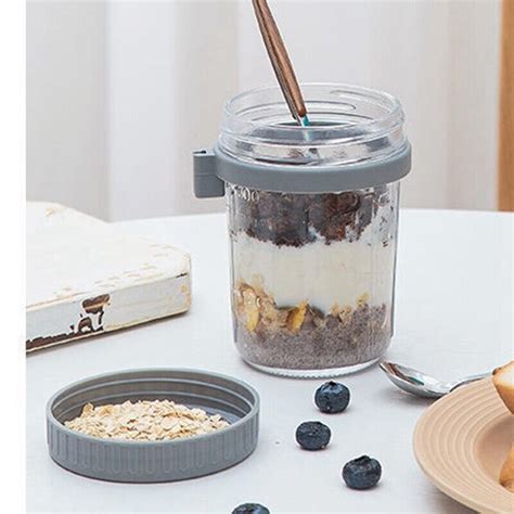 St Cke Overnight Oats Container Oz Gl Ser Mit L Ffeln M L Ebay