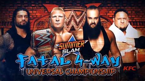 Brock Lesnar Vs Roman Reigns Vs Samoa Joe Vs Braun Strowman WWE