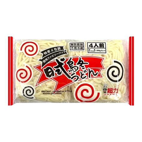 Chewy Instant Japanese Style Noodle Udon 超力 日式烏冬 Matthews Foods