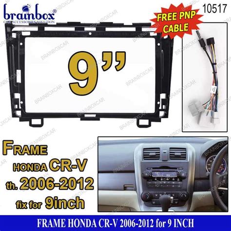 Jual Frame Head Unit Honda CRV 2006 2012 9 Inch Bingkai Panel TV Mobil