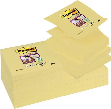 3M Post It Super Sticky Z Notes Canary Yellow Pris