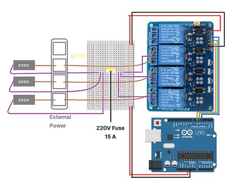 V Safety Control Using Relay Module General Electronics Arduino