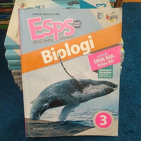 Jual Buku Esps Biologi Untuk SMA MA Kelas 3 12 XII Penerbit Erlangga