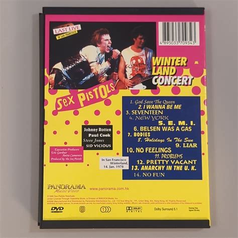 Sex Pistols San Francisco Winterland Concert Jan Dvd Ebay