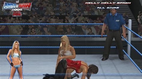 Smackdown Vs Raw 2008 Kelly Kelly Spank All Divas 2 Youtube