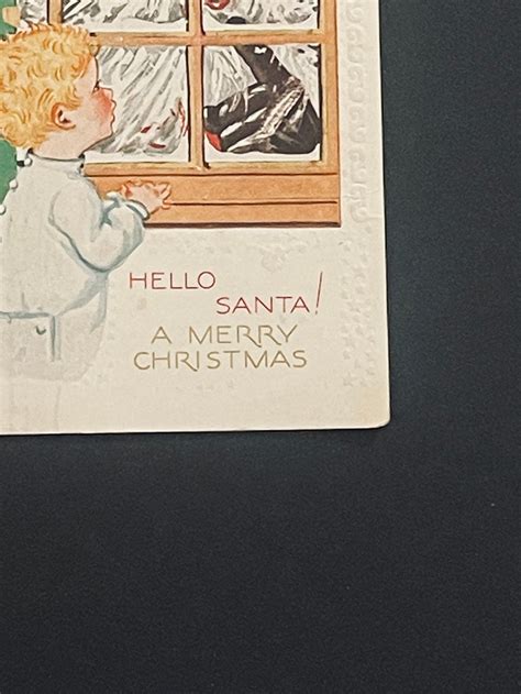 Ch Rare Antique Lightly Embossed Christmas Postcard Etsy