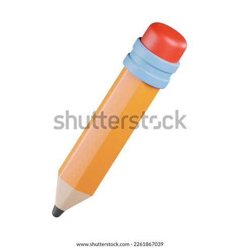 Pencil Drawing 3d Icon Illustration Stock Illustration 2261867039 ...