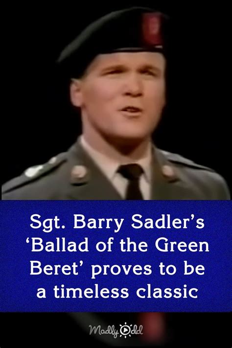 Sgt Barry Sadlers Ballad Of The Green Beret