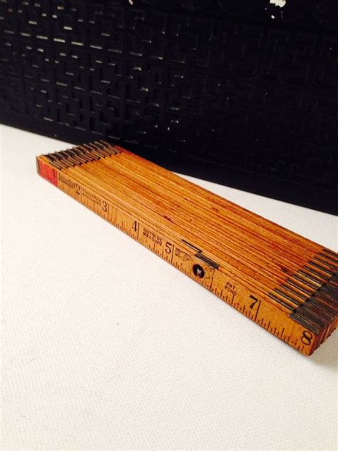 Vintage Master Interlox Wood Tool No 106 Sliding Ruler 6 Foot Etsy