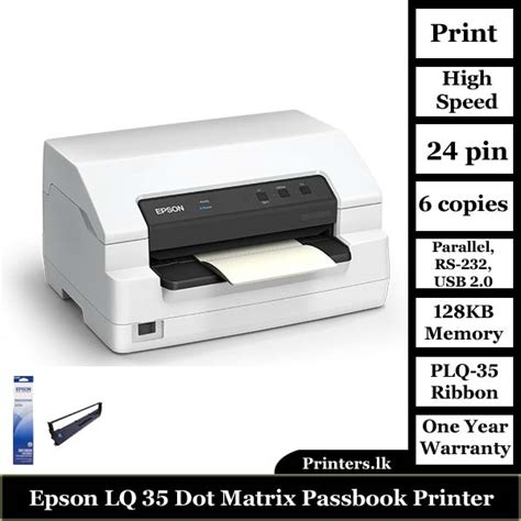 Epson Plq Dot Matrix Passbook Printer Best Price Printers Lk Pvt Ltd