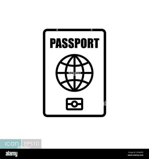 Passport Vector Icon Identification Symbol Graph Symbol For Travel