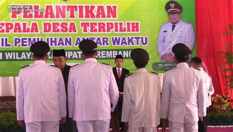 Kades Terpilih Hasil Pilkades PAW Dilantik Ini Pesan Bupati Radio