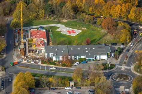 Velbert Von Oben Baustelle F R Einen Erweiterungs Neubau Auf Dem