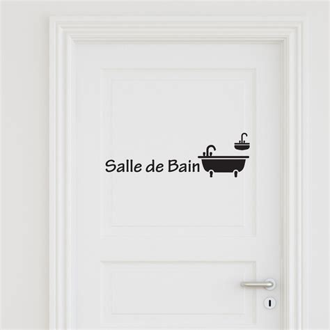 Sticker Porte Salle De Bain 3 Stickers Portes Salle De Bain