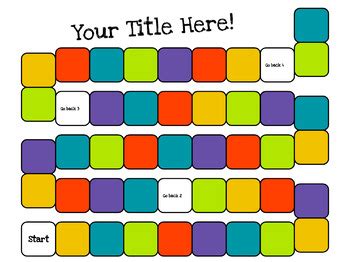 Printable Board Game Templates