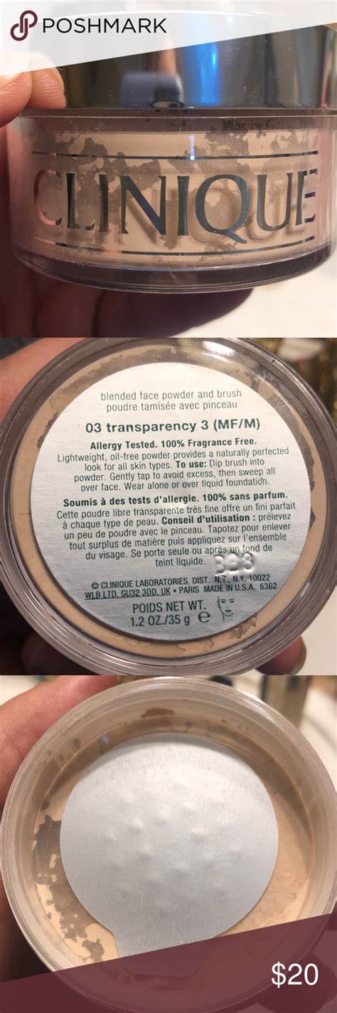 Clinique Transparency 3 Loose Powder Unused New Without Box Transparency Number 3 Loose Powder