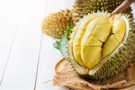 Premium Photo Fresh Durian Kan Yao Or Durio Zibthinus Murray On