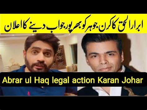 Abrar Ul Haq Legal Action Against Karan Johar The Punjaabban Song