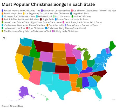 Map Shows Favorite Christmas Songs In Every State Billboard Lifestyle