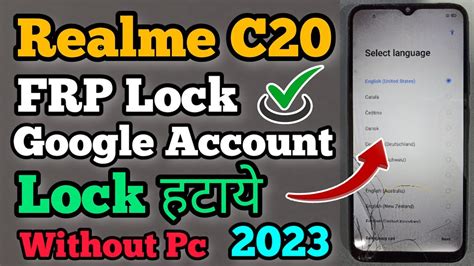 Realme C20 FRP Bypass Android 11 Without Pc RMX3063 Google