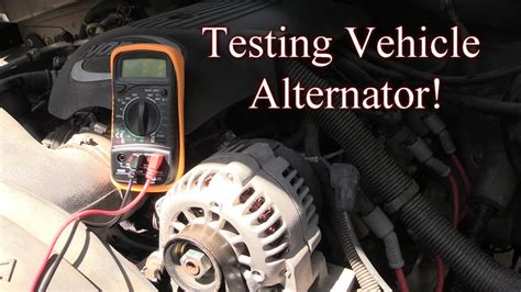 How To Test Vehicle Alternator With Multimeter Youtube