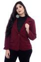 Blazer Plus Size Marsala Vk Moda Plus Size