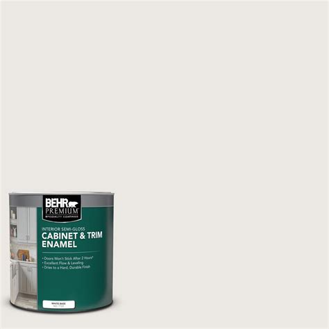 Behr Premium Qt Mq Cameo White Semi Gloss Enamel Interior